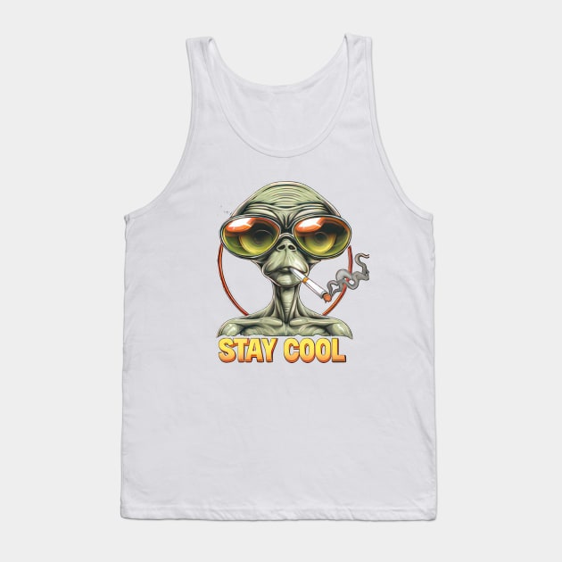 Extraterrestrial Coolness Tank Top by TooplesArt